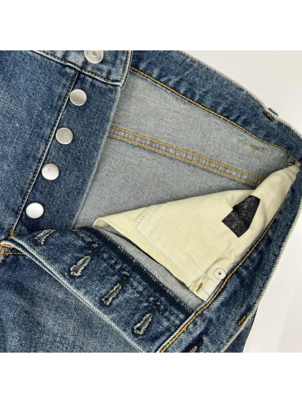 Dior Atelier Leather Patch Denim Pants 31